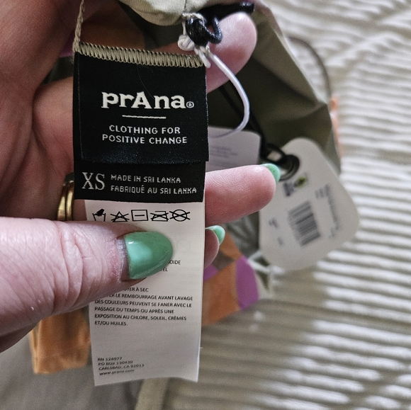 Prana Striped Multicolor Swim Top Size XS NWT - Picture 7 of 7